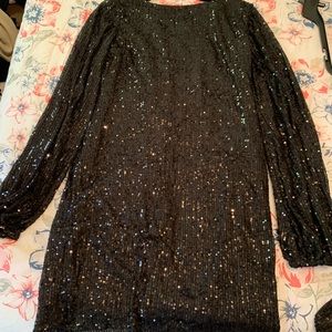 Black sparkle formal